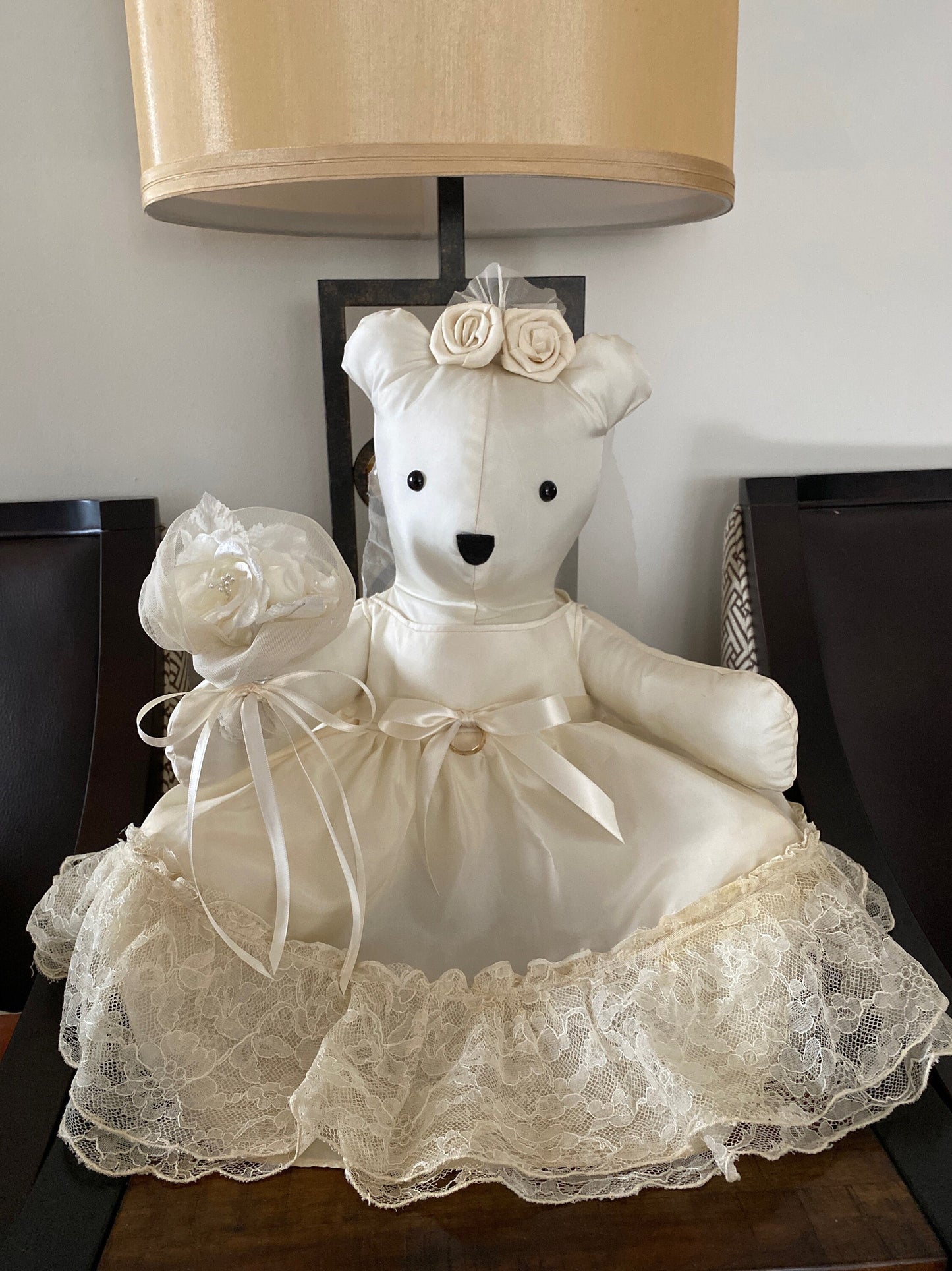Memory Bear From Wedding Dress