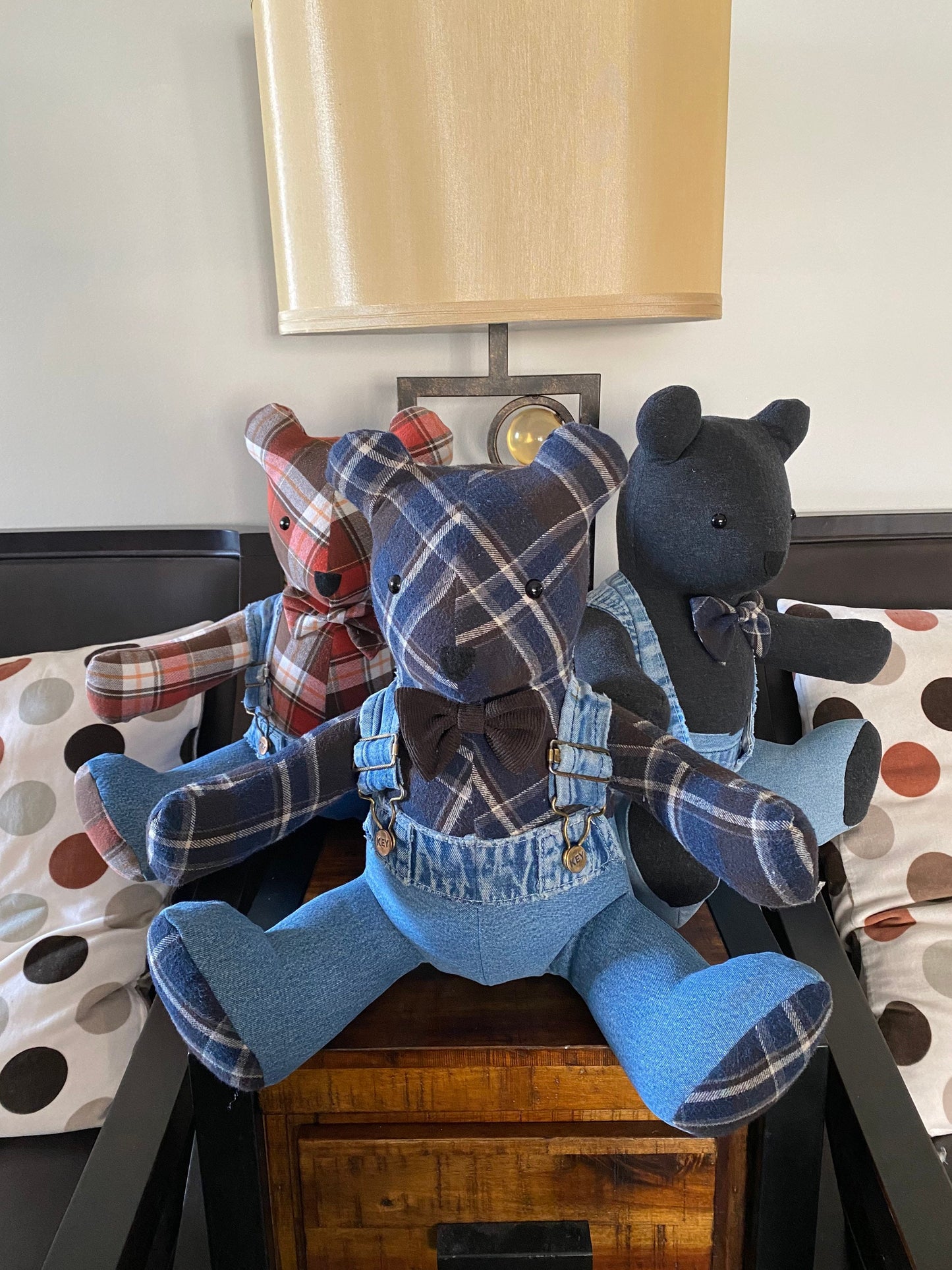 15” Suspender Style Memory Bear