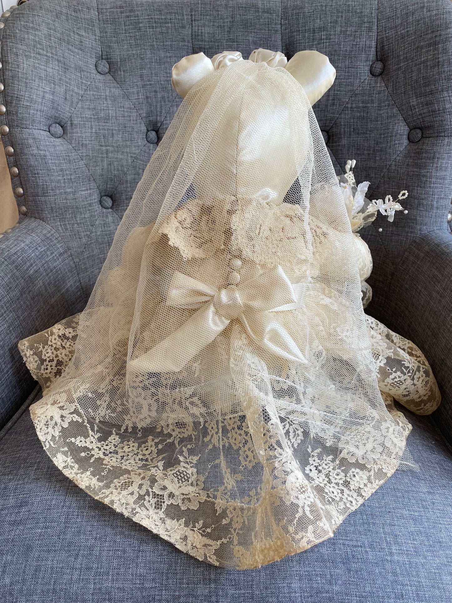 Memory Bear From Wedding Dress