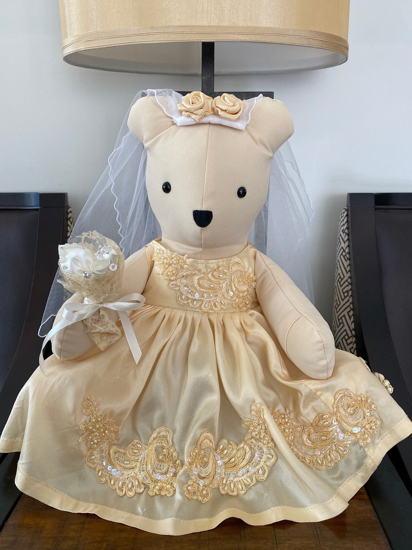 Memory Bear From Wedding Dress