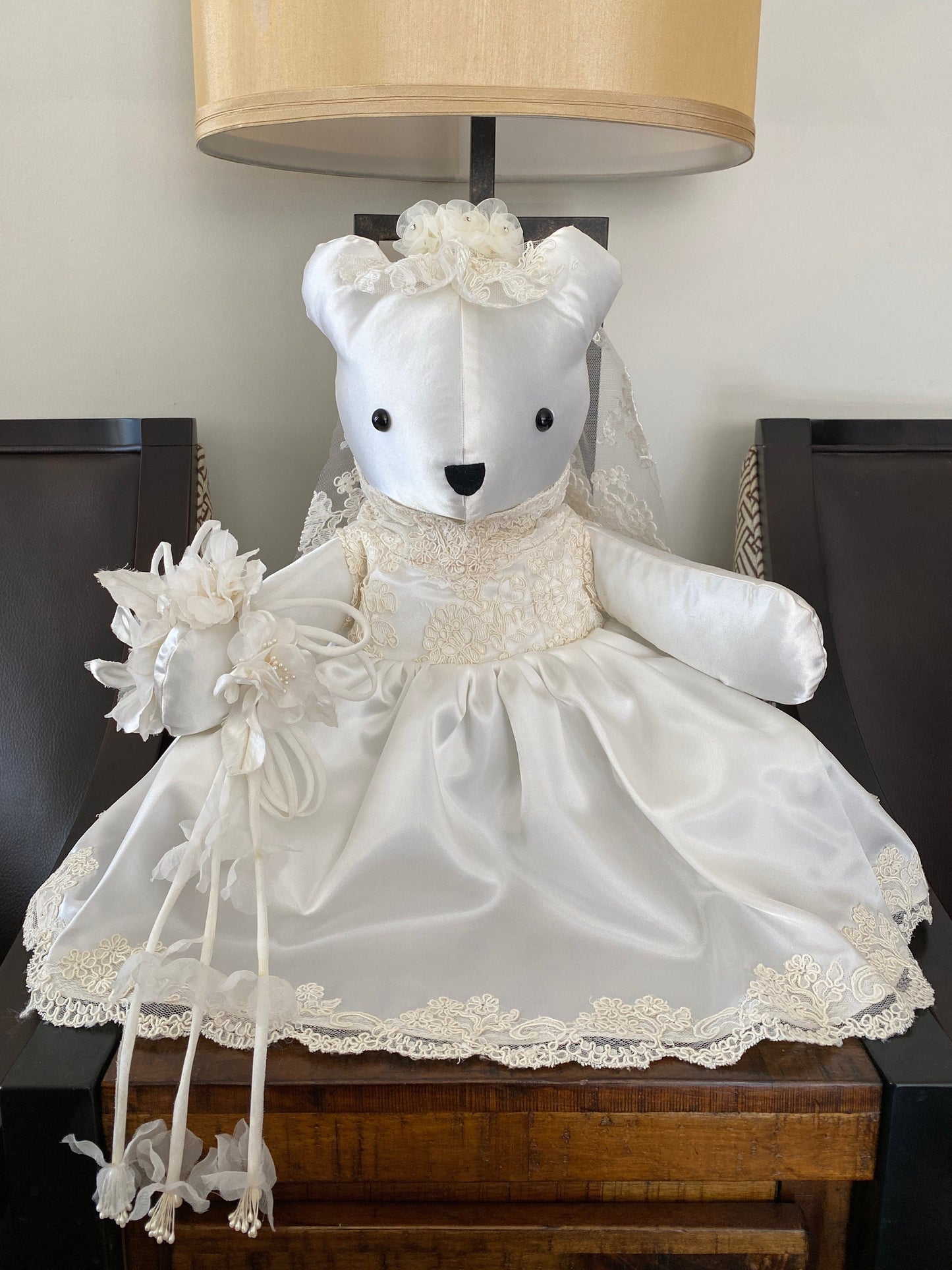 Memory Bear From Wedding Dress