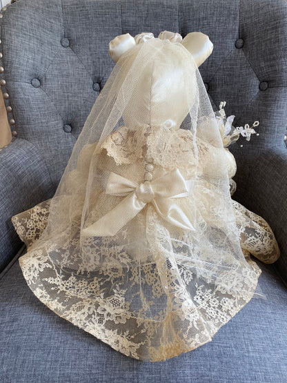 Memory Bear From Wedding Dress