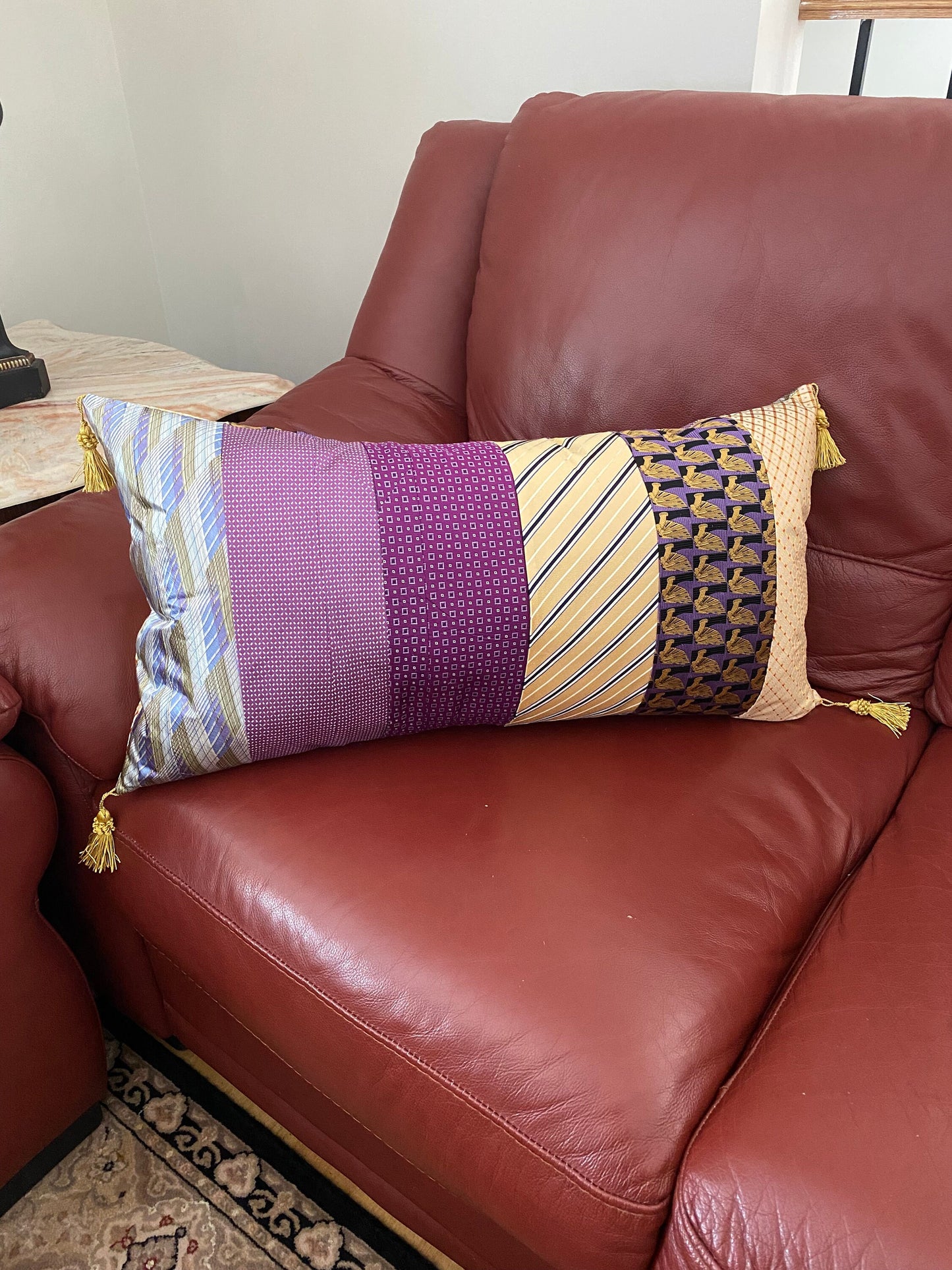 Memory Necktie Throw Pillow