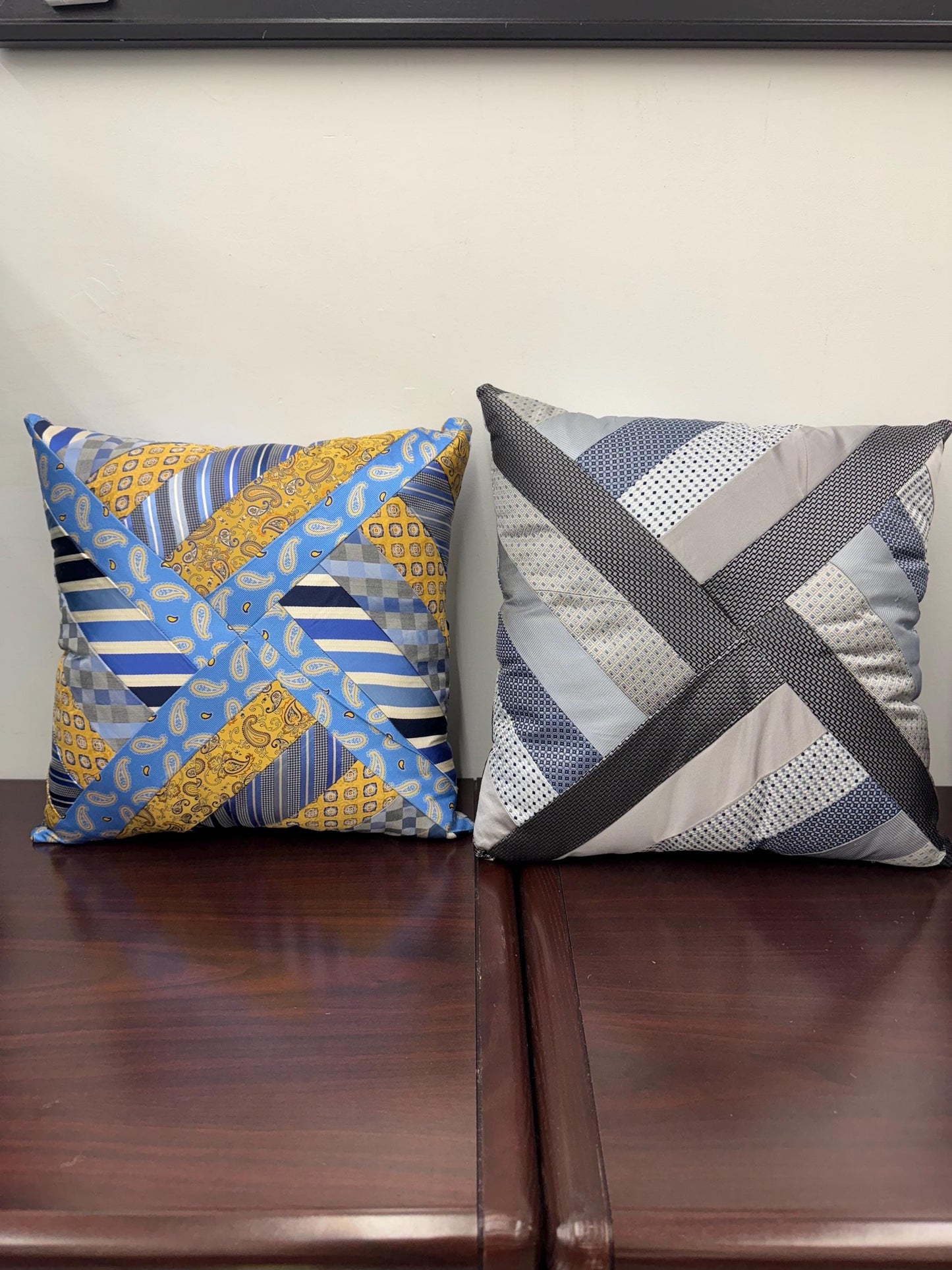 Memory Necktie Swirl Pillow